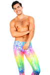 Rainbow Geometric - Men's Leggings