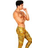 Golden Leopard - Men's Leggings